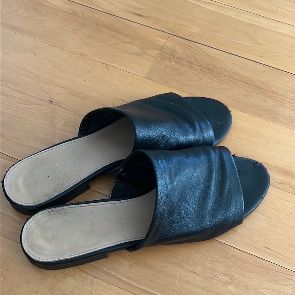 Black Slide Sandals